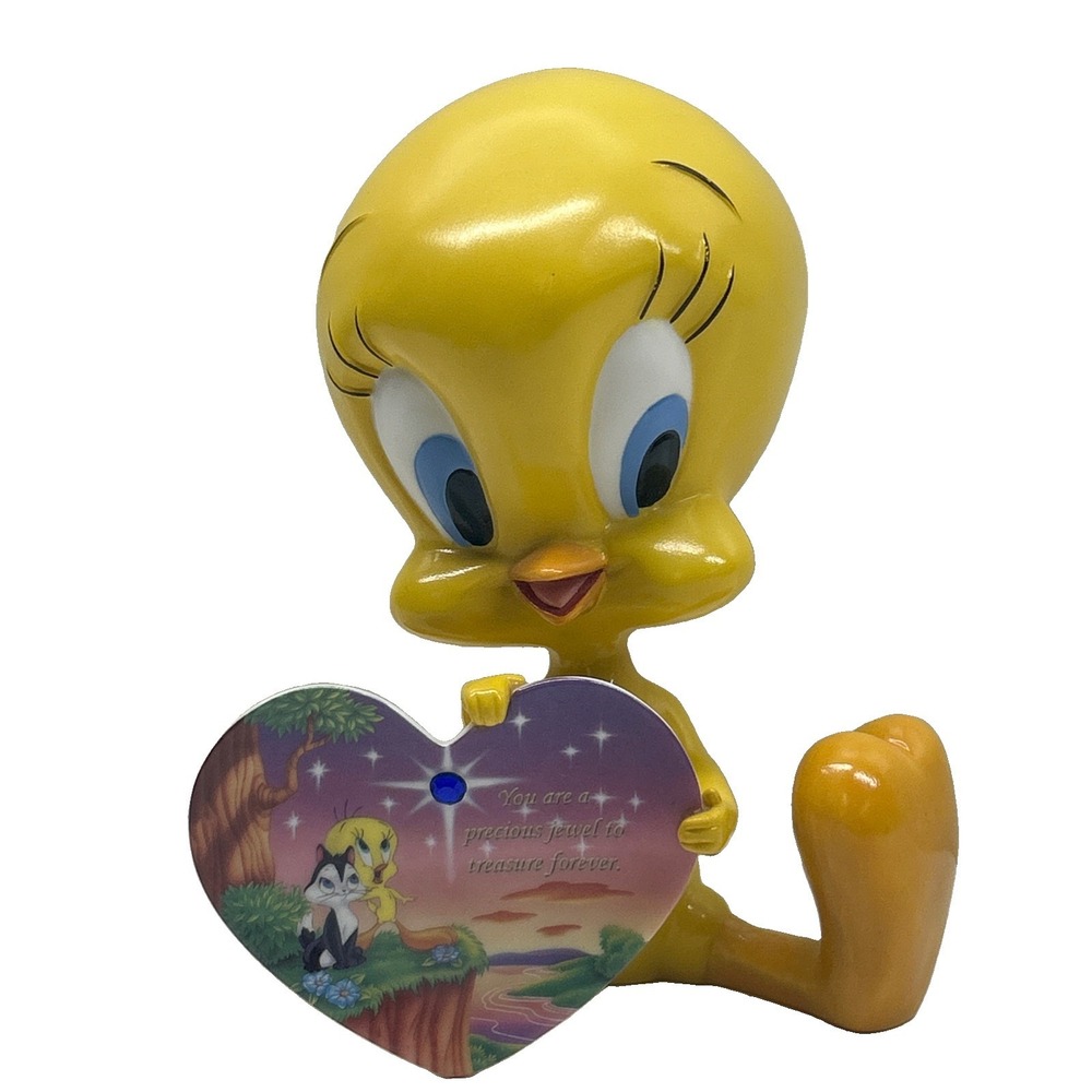 Bradford Exchange Tweety Bird September Birthstone Figurine Looney Tunes w/ Tail